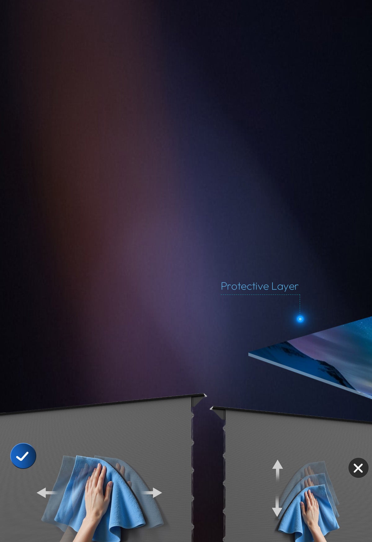 Protective Layer of NothingProjector PET Crystal Classic ALR Screen Offers Scratch Resistance and Easy Cleaning for Longevity