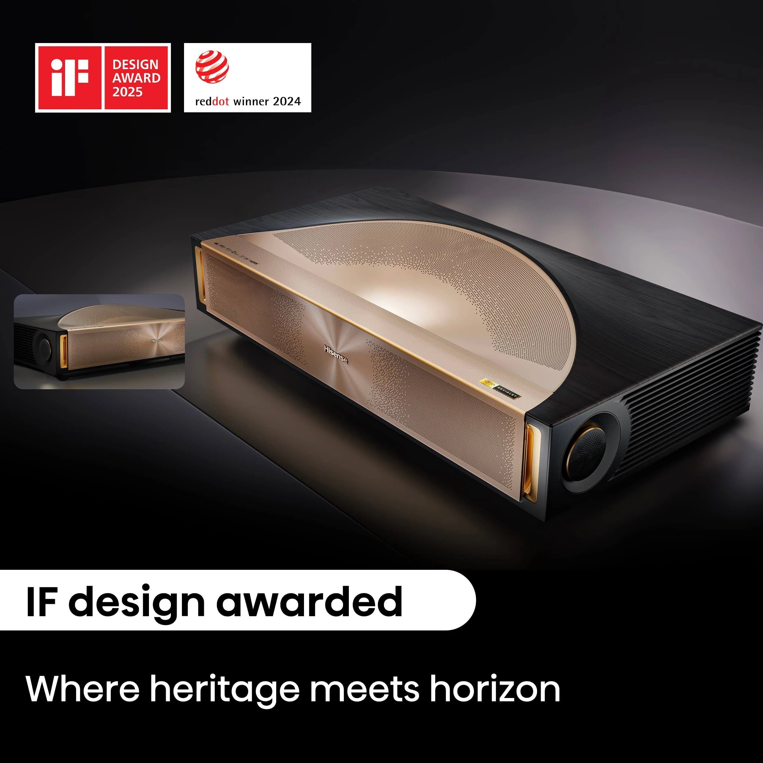 Hisense L9Q 4K UHD Ultra Short Throw Triple Laser Projector 5000 Lumens, 80”-200” Screen Google TV Dolby Vision & Atmos Tuned by Devialet