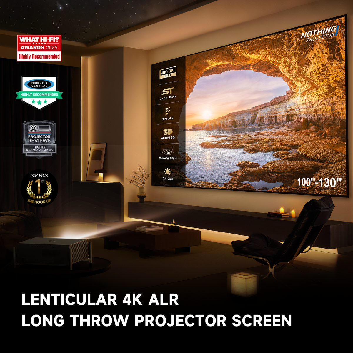 XGIMI Titan 4K Home Theater Dual Laser Projector 5000 ISO Lumens