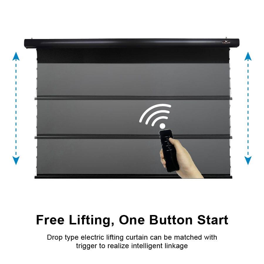 شاشة عرض VIVIDSTORM PRO A Slimline مزودة بمحرك شد منسدلة UST ALR