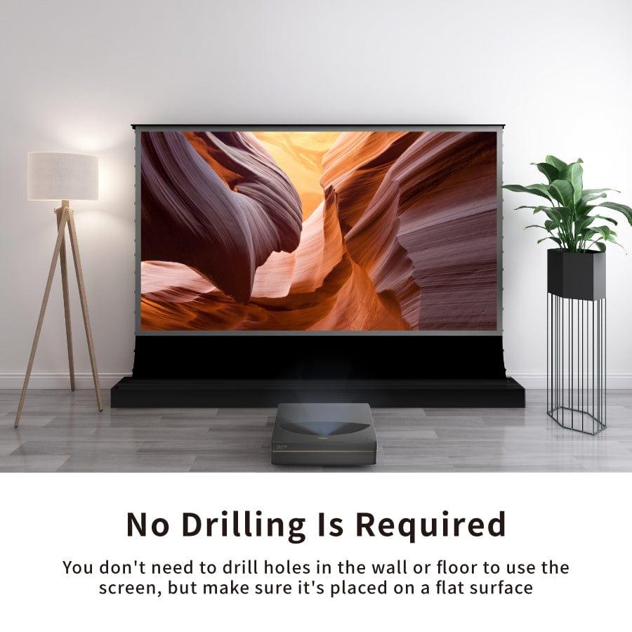 72"-120" VIVIDSTORM S PRO Motorized Tension Floor Rising UST ALR Projector Screen