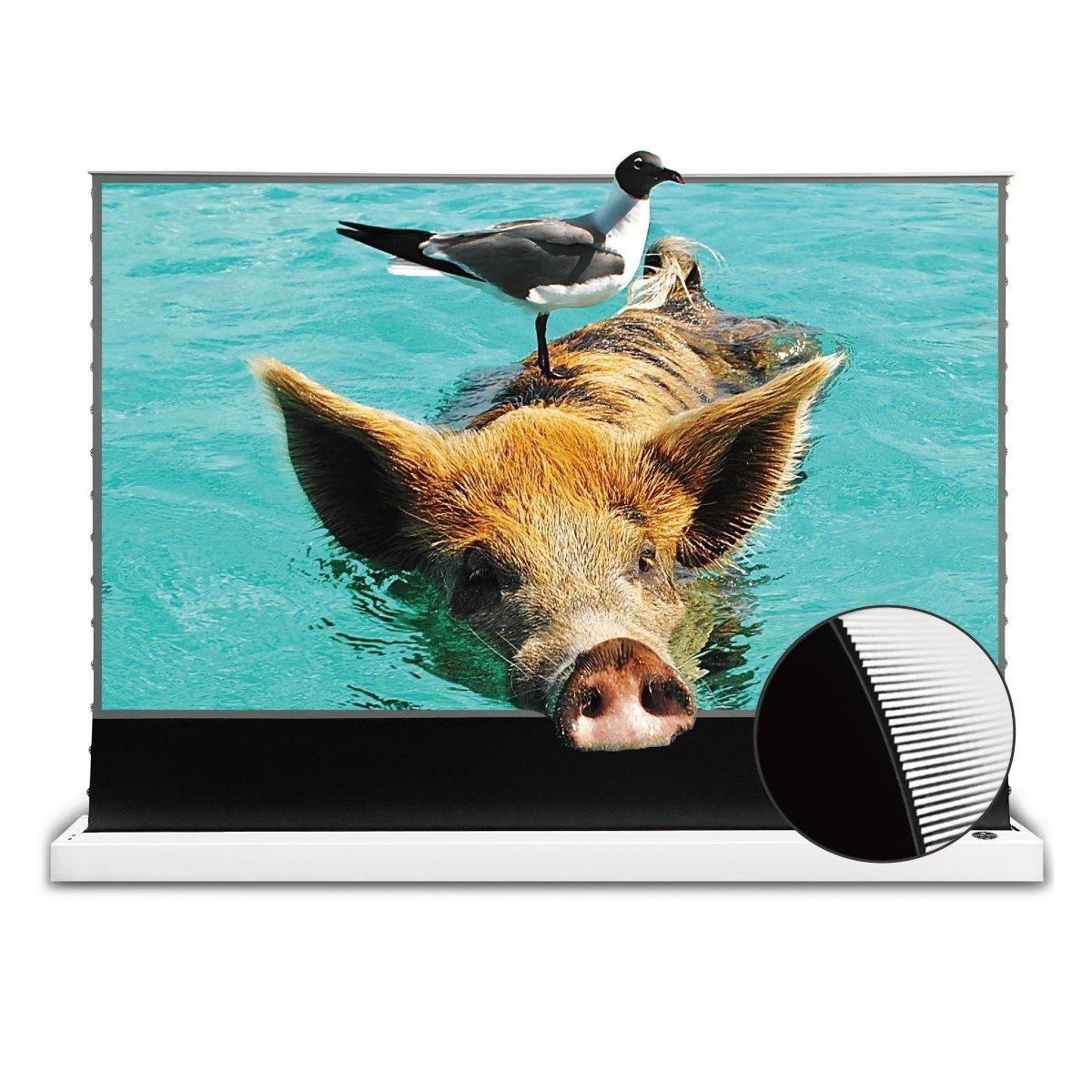 72"-120" VIVIDSTORM S PRO Motorized Tension Floor Rising UST ALR Projector Screen