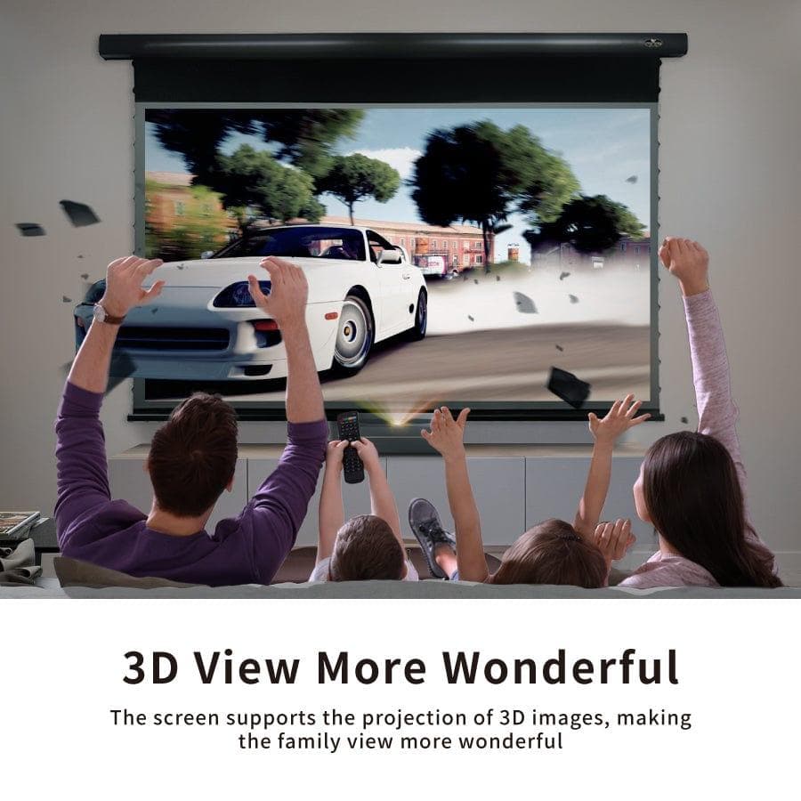 VIVIDSTORM PRO Slimline Motorized Tension UST ALR Projector Screen - Nothingprojector