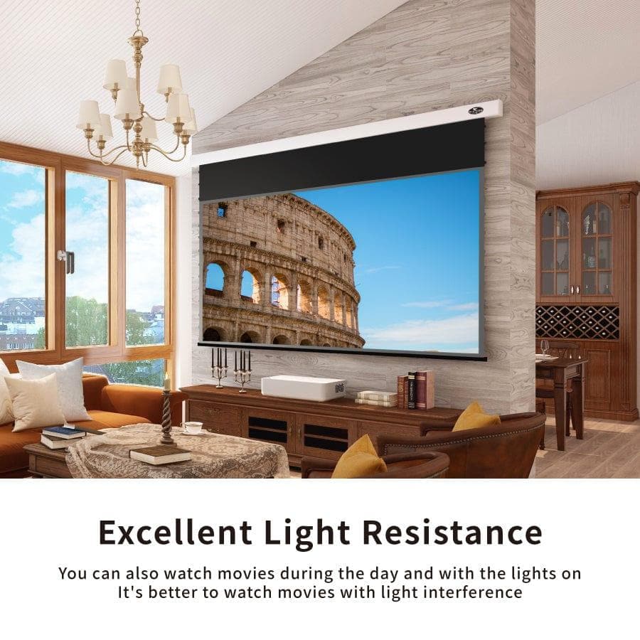 VIVIDSTORM PRO Slimline Motorized Tension UST ALR Projector Screen - Nothingprojector
