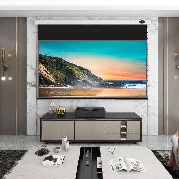 VIVIDSTORM PRO Slimline Motorized Tension UST ALR Projector Screen - Nothingprojector