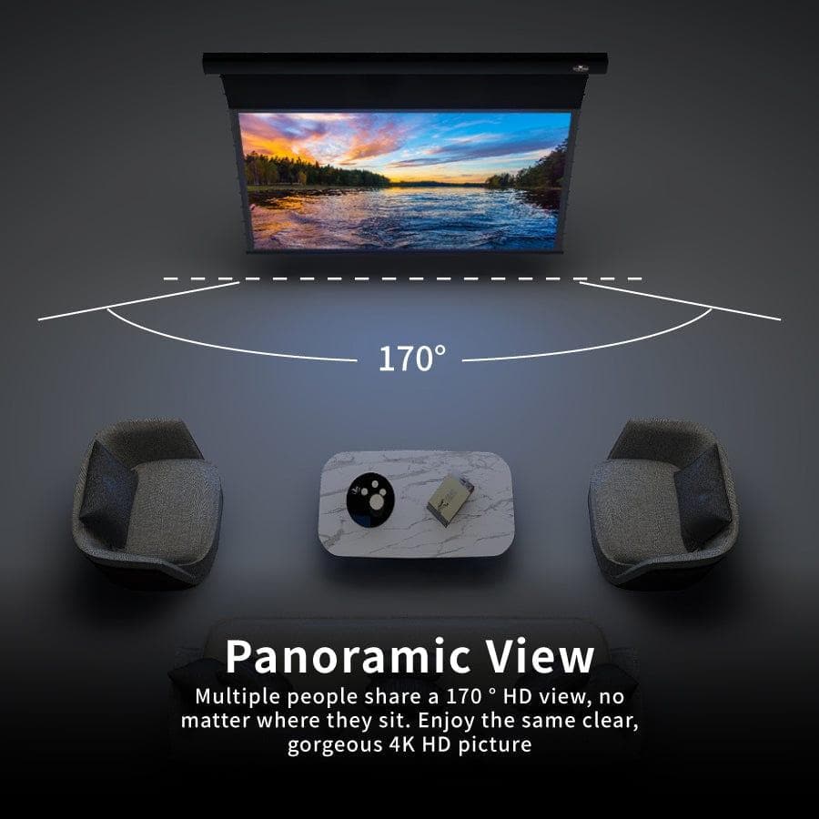 VIVIDSTORM PRO Slimline Motorized Tension UST ALR Projector Screen - Nothingprojector