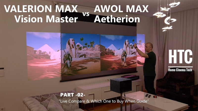 Valerion Vision Master Max vs AWOL Vision Aetherion MAX | Skutečné srovnání domácího kina (část 02)