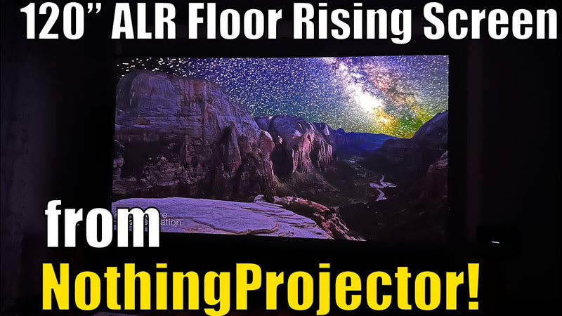 120" Black Series ALR podlahová obrazovka NothingProjector vypadá neuvěřitelně!
